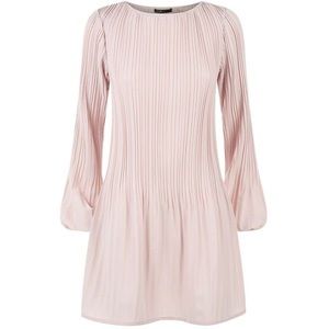 Maje Pleated long sleeve dress